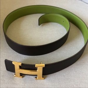 Reversible Hermès belt